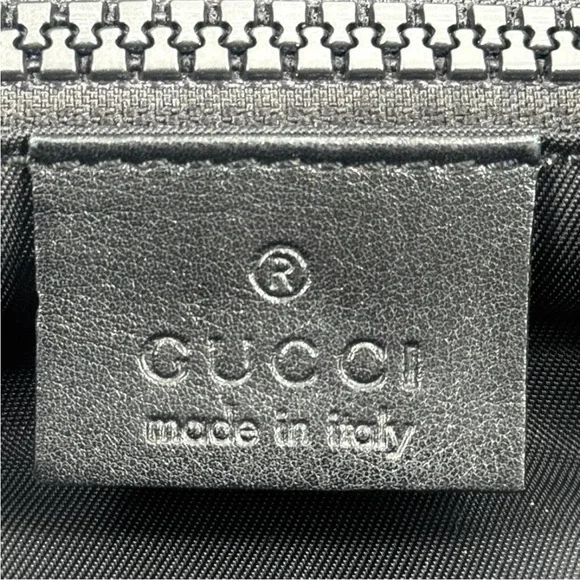 Gucci Black Messenger Bag with Red and Green Stripe - Picture 11 of 13